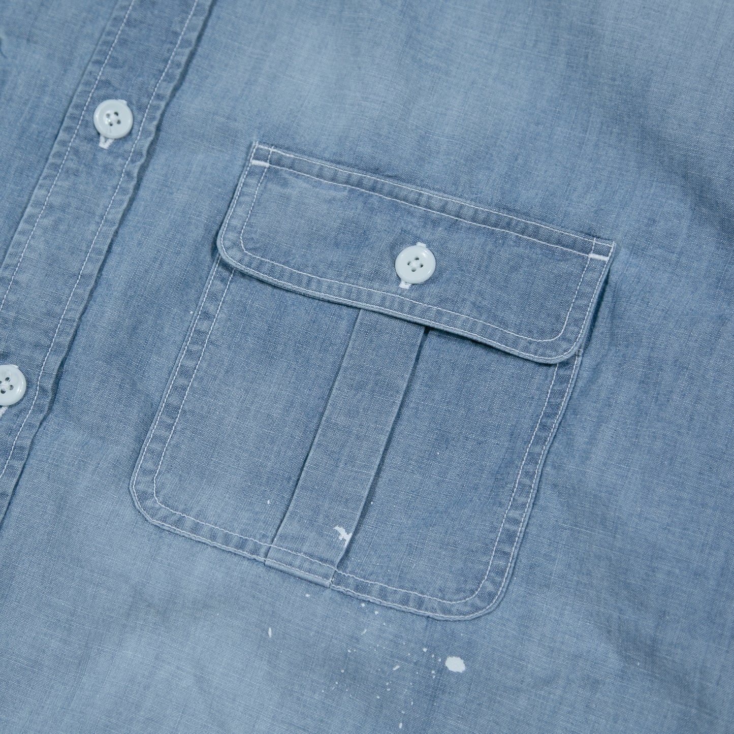 U.S.NAVY CHAMBRAY BIG SHIRT / NAVY