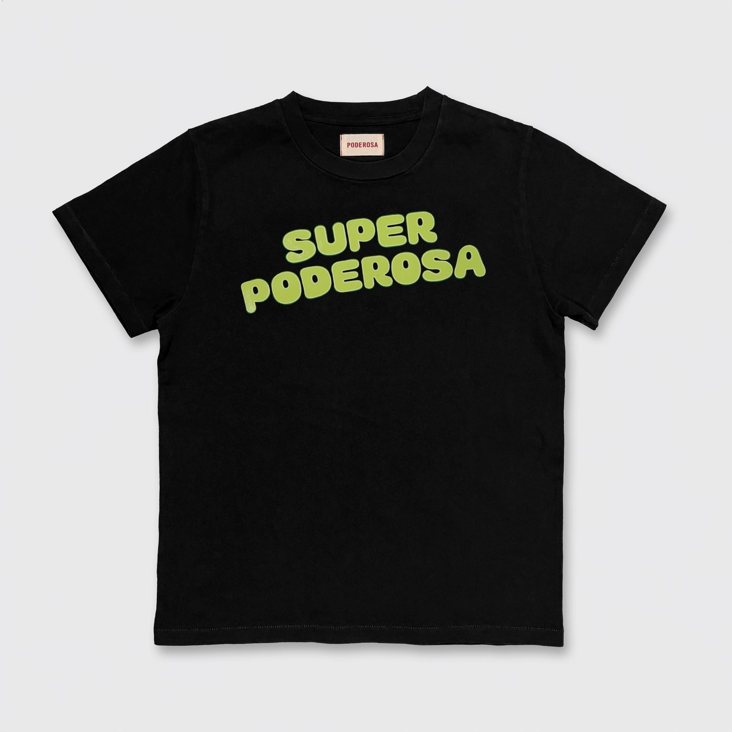 SUPER PODEROSA LOGO S/S T-SHIRT / BLACK