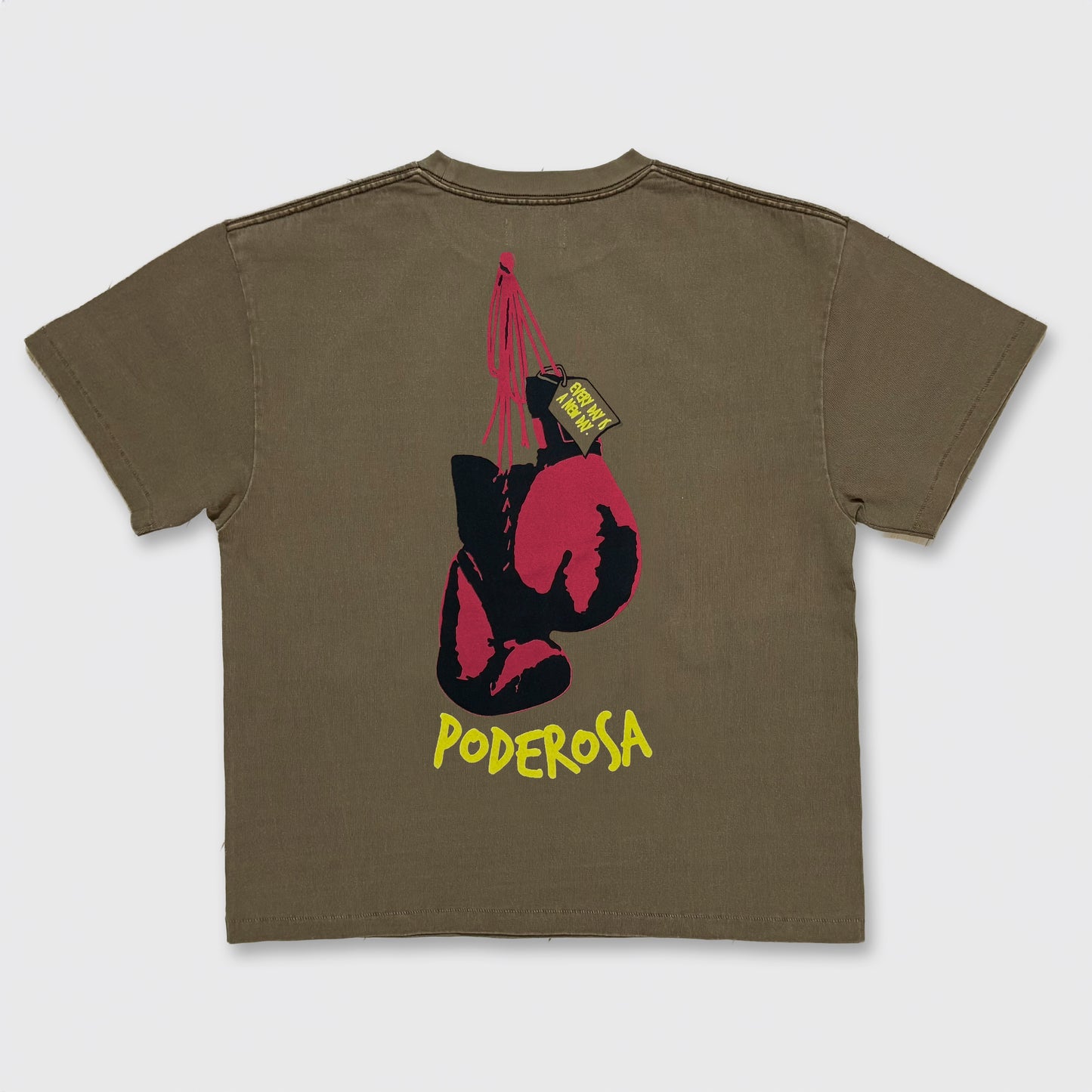 FIGHTING PODEROSA S/S T-SHIRT / BROWN