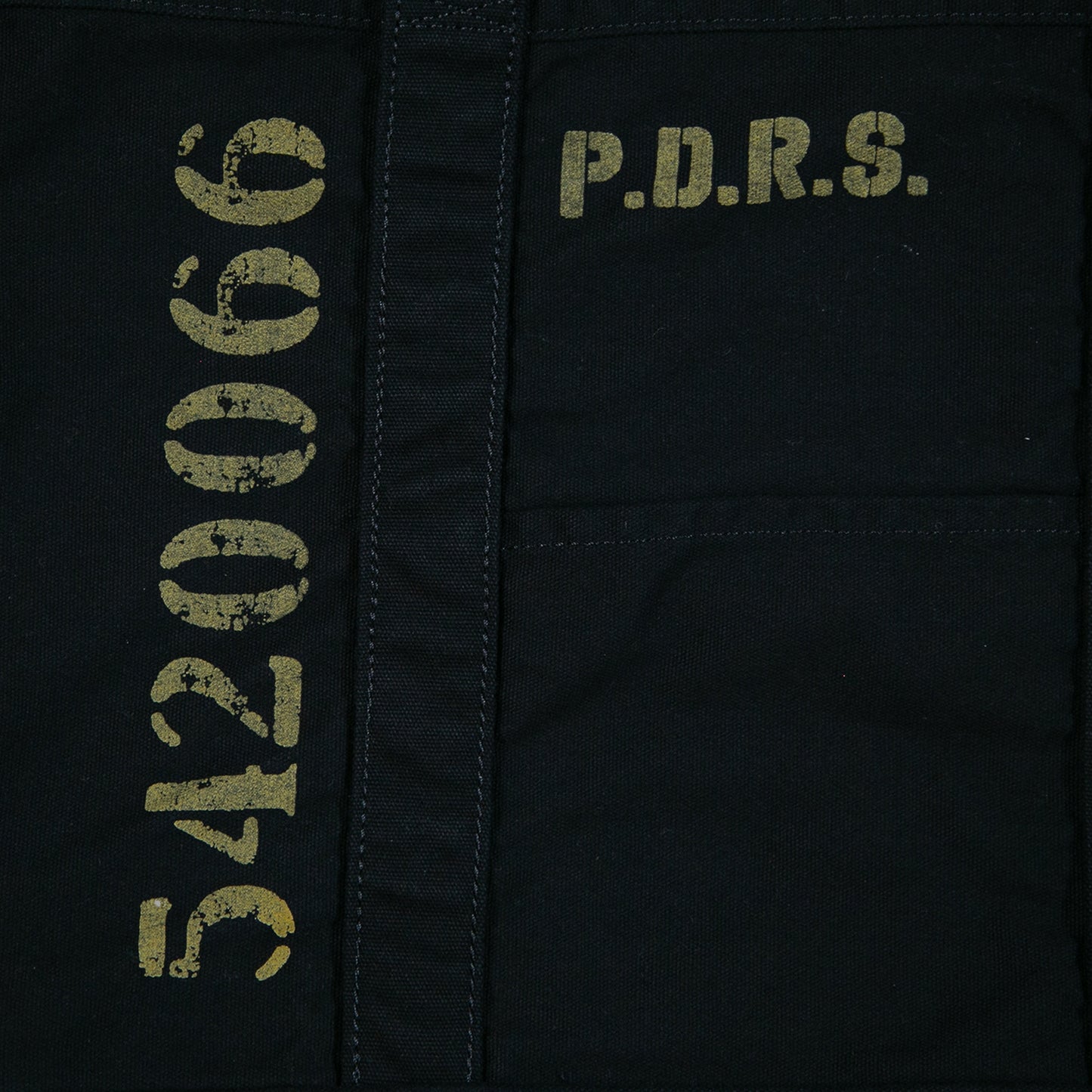 P.D.R.S MILITARY BIG TOTE BAG / BLACK