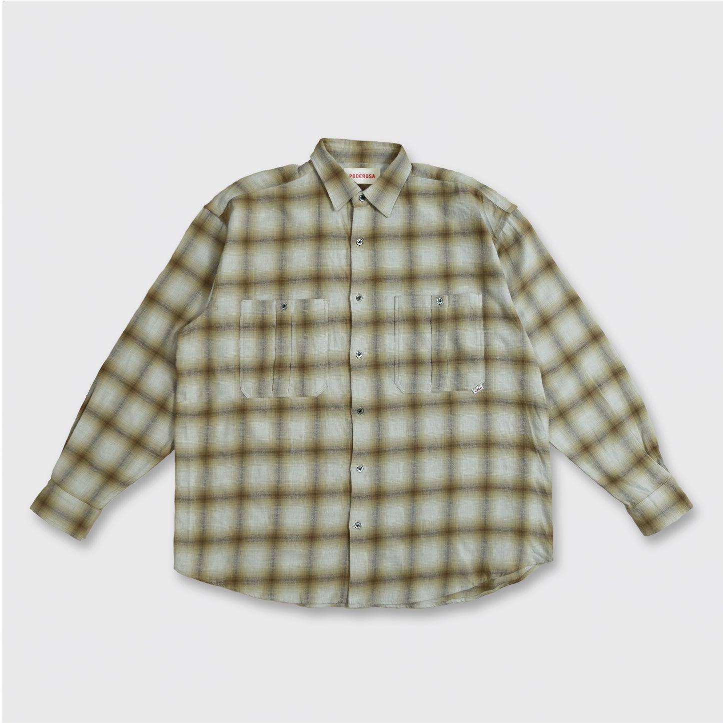 RELAXING LIFE BOX CHECK SHIRT / BEIGE