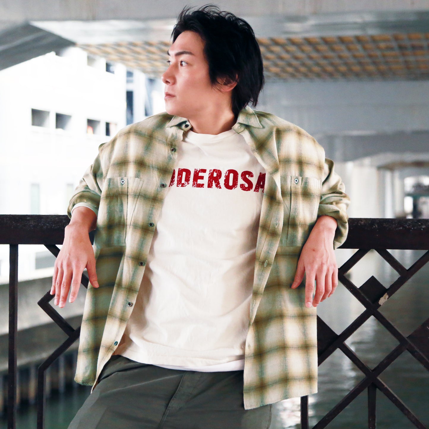 RELAXING LIFE BOX CHECK SHIRT / BEIGE