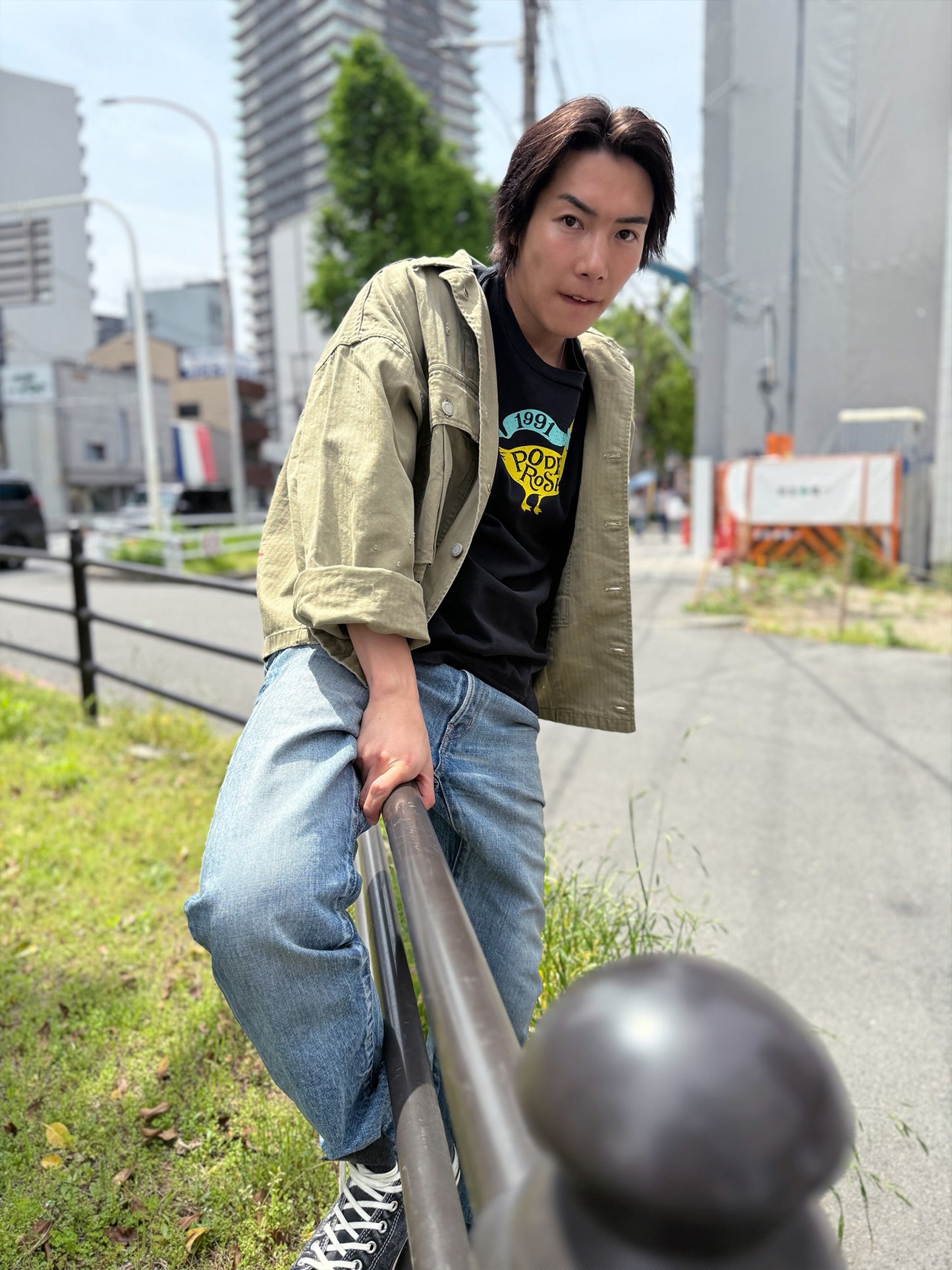 FLYING DUCK S/S T-SHIRT / BLACK