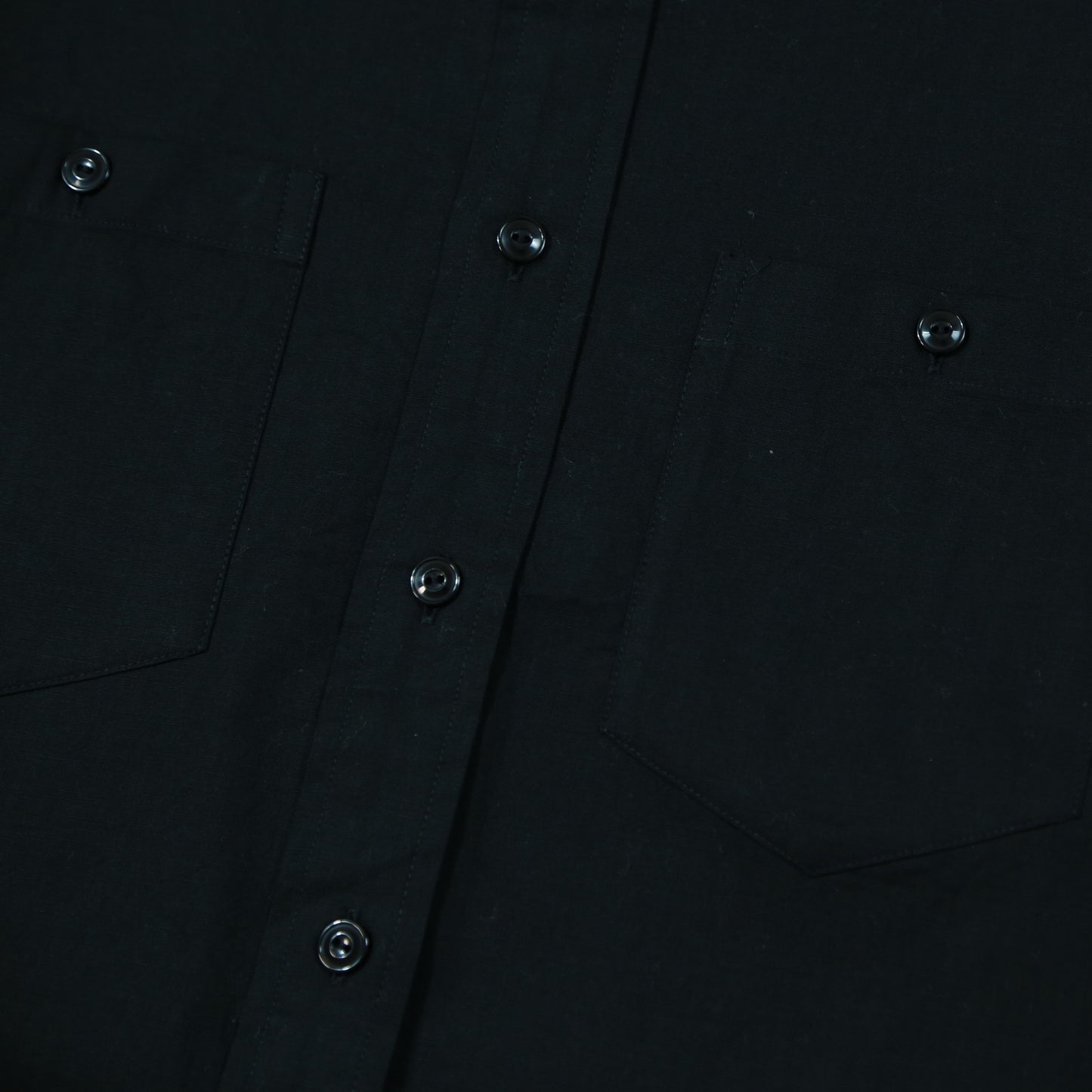 40'S U.S.NAVY L/S N-3 POPLIN CUSTOM SHIRT / BLACK