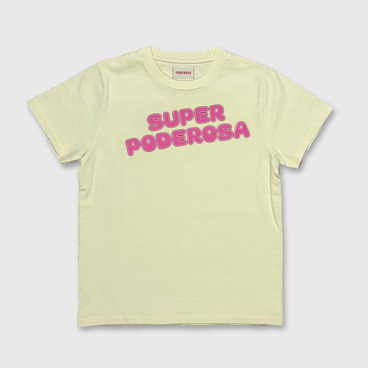 SUPER PODEROSA LOGO S/S T-SHIRT / YELLOW