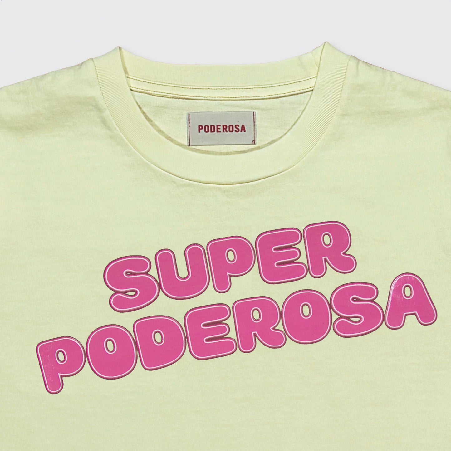 SUPER PODEROSA LOGO S/S T-SHIRT / YELLOW