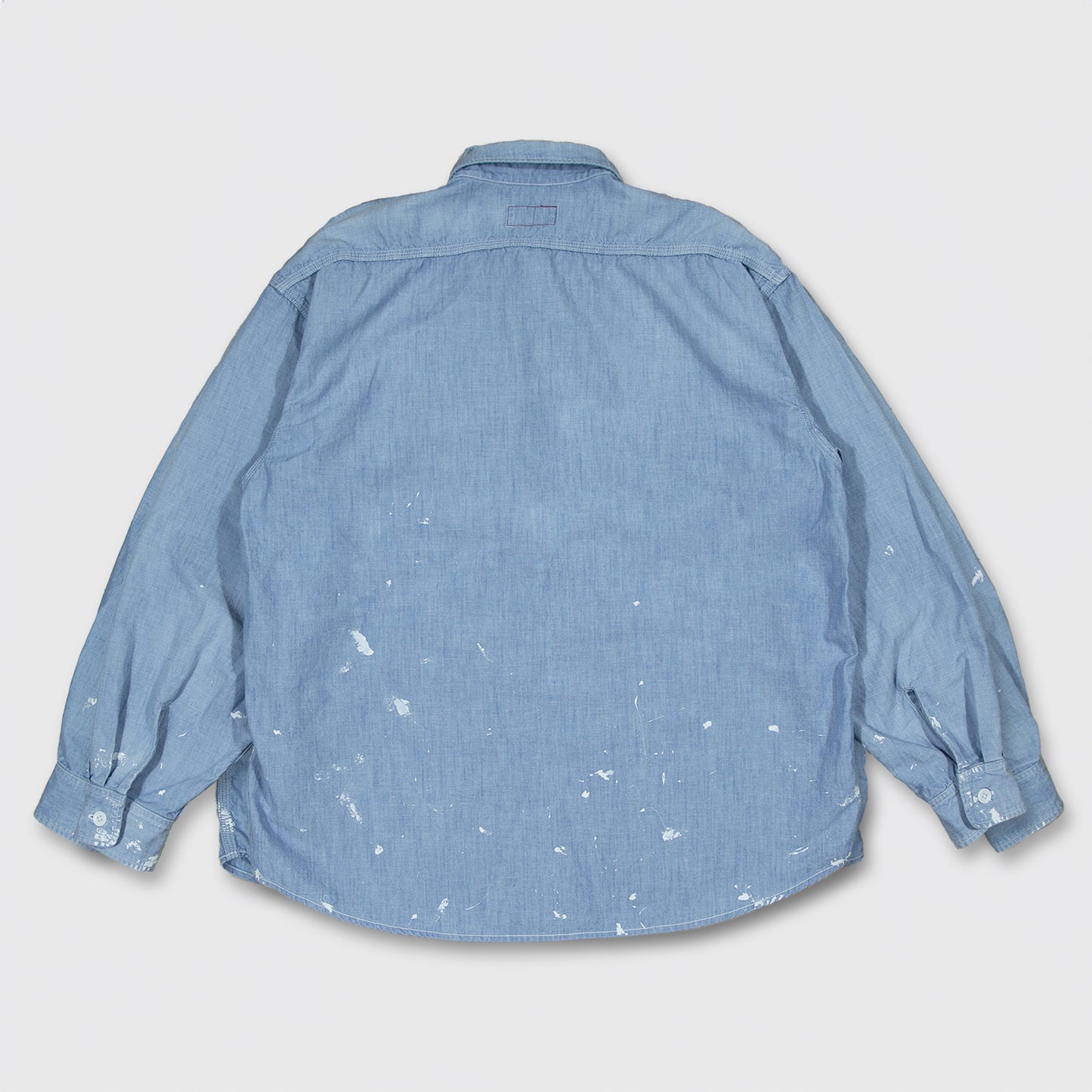 U.S.NAVY CHAMBRAY BIG SHIRT / SAX