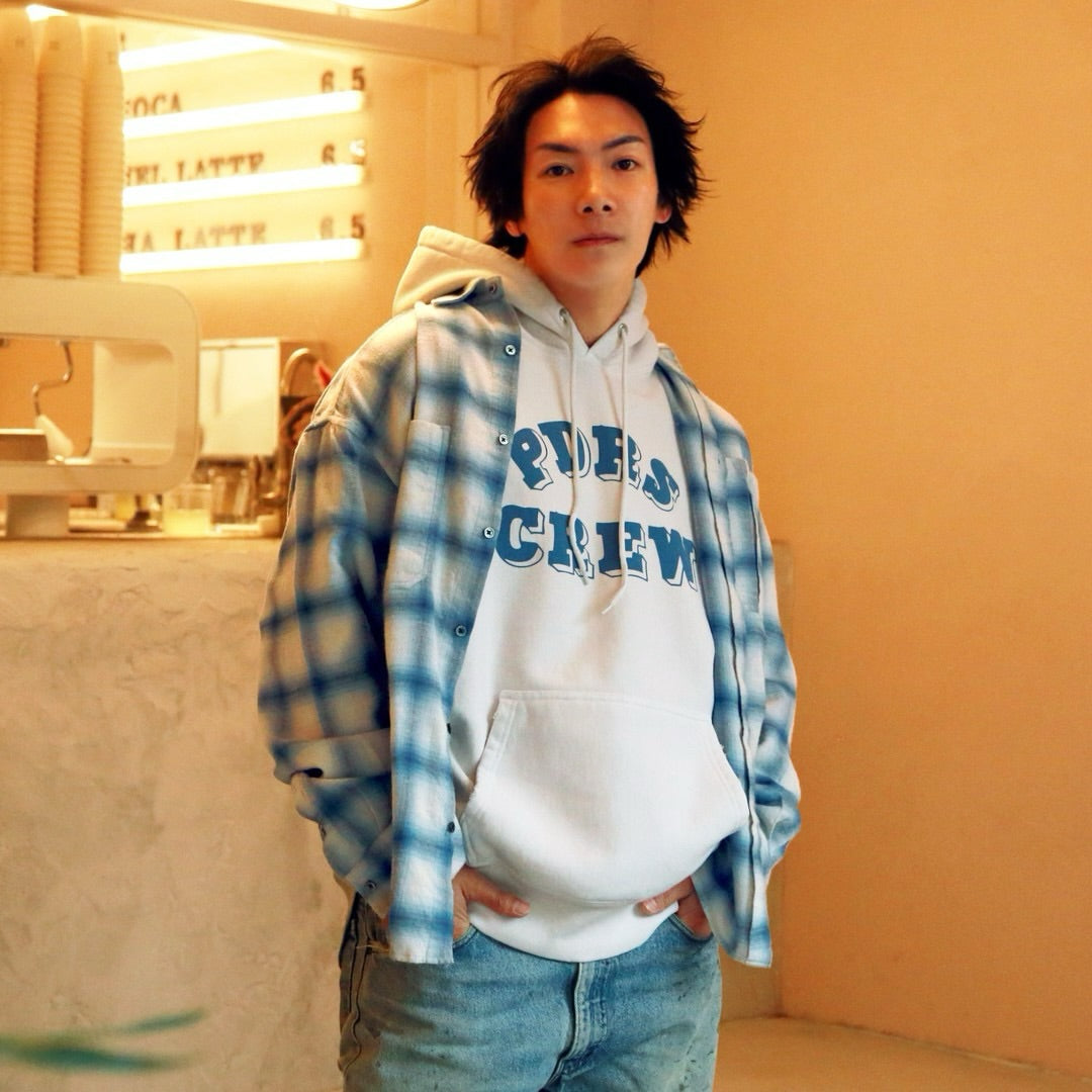RELAXING LIFE BOX CHECK SHIRT / BLUE