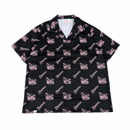 RESORT SATIN SHIRTS / BLACK