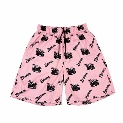 RESORT SATIN SHORTS/ PINK