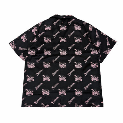 RESORT SATIN SHIRTS / BLACK