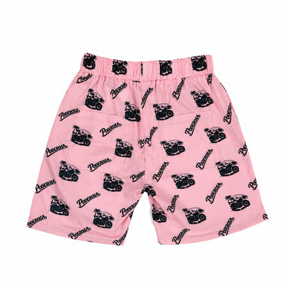 RESORT SATIN SHORTS/ PINK