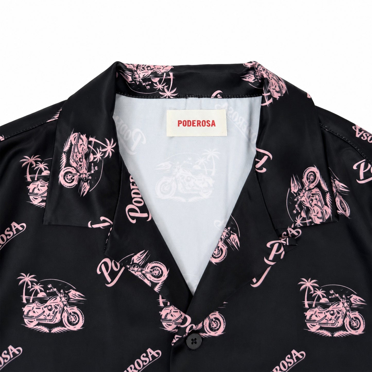 RESORT SATIN SHIRTS / BLACK