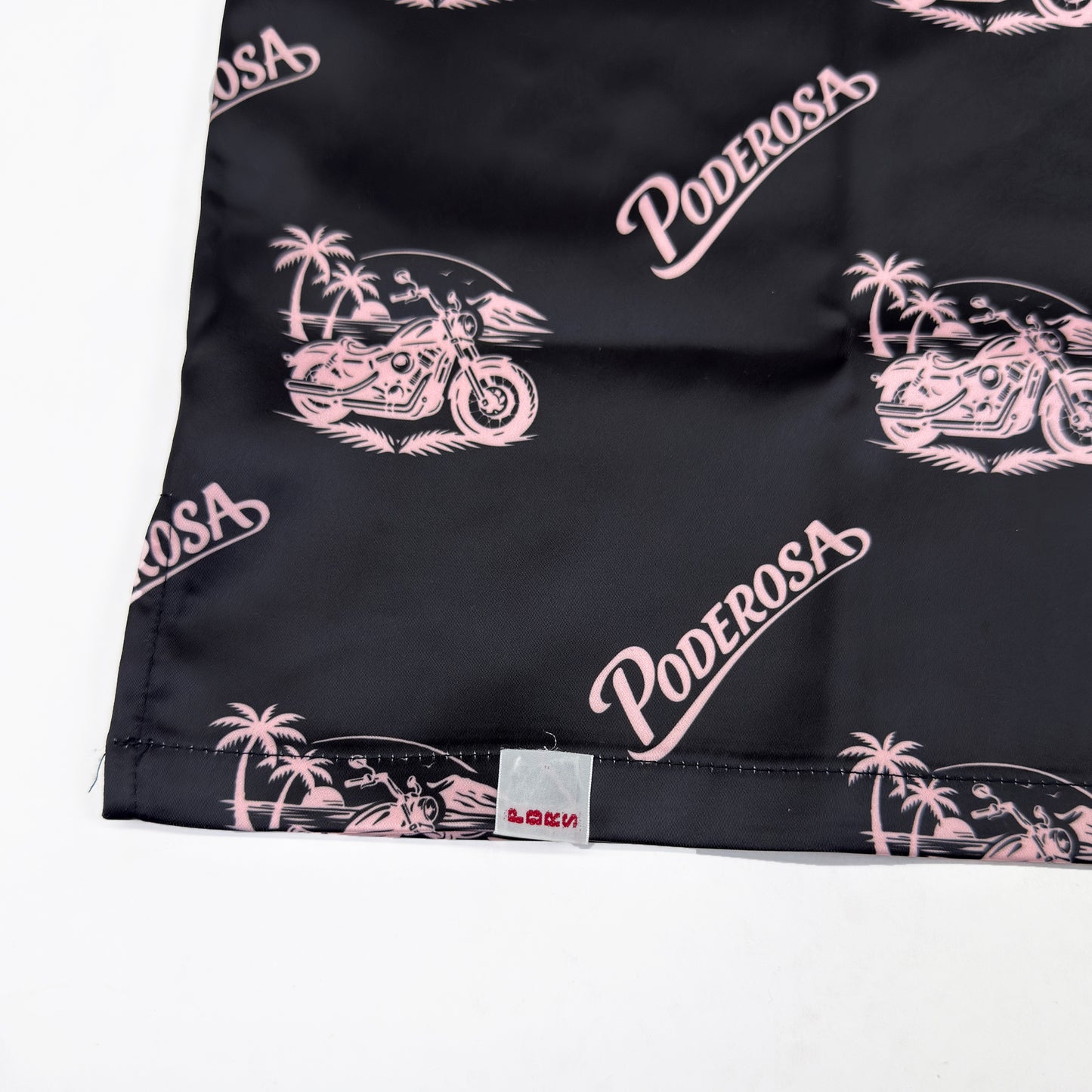 RESORT SATIN SHIRTS / BLACK