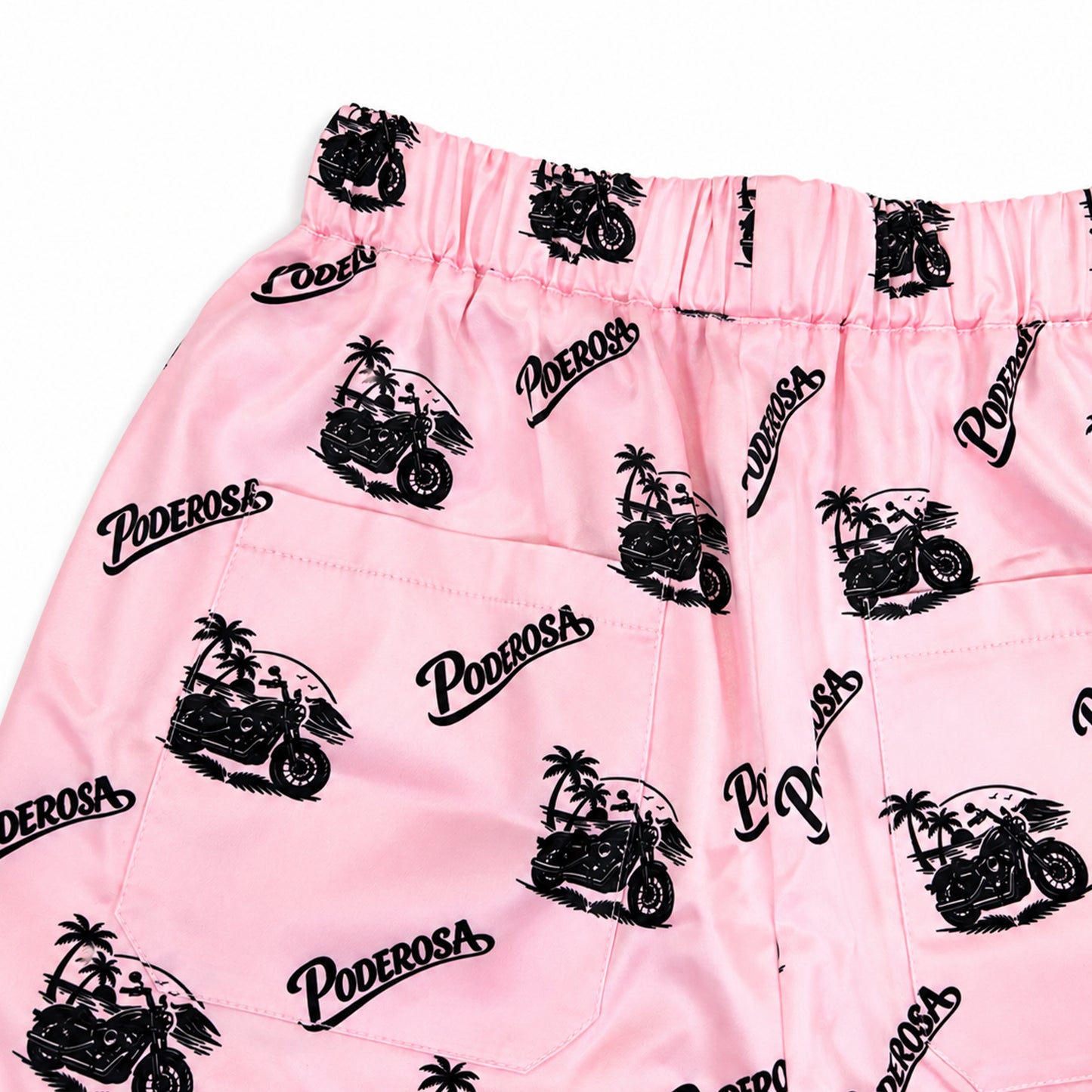 RESORT SATIN SHORTS/ PINK