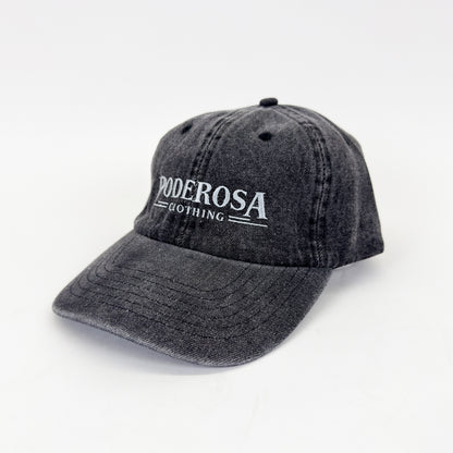 PODEROSA THINGS LOW CAP /WASH BLACK