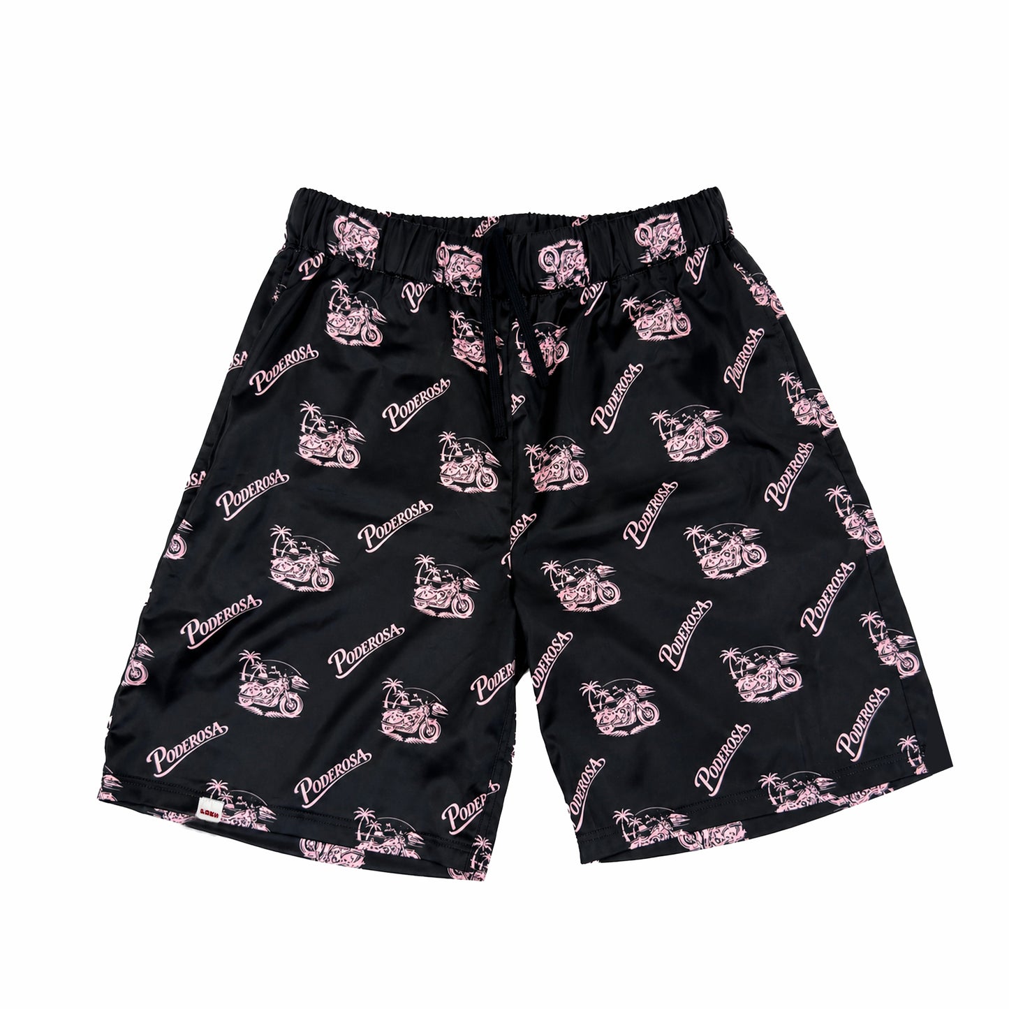 RESORT SATIN SHORTS / BLACK