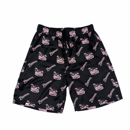 RESORT SATIN SHORTS / BLACK