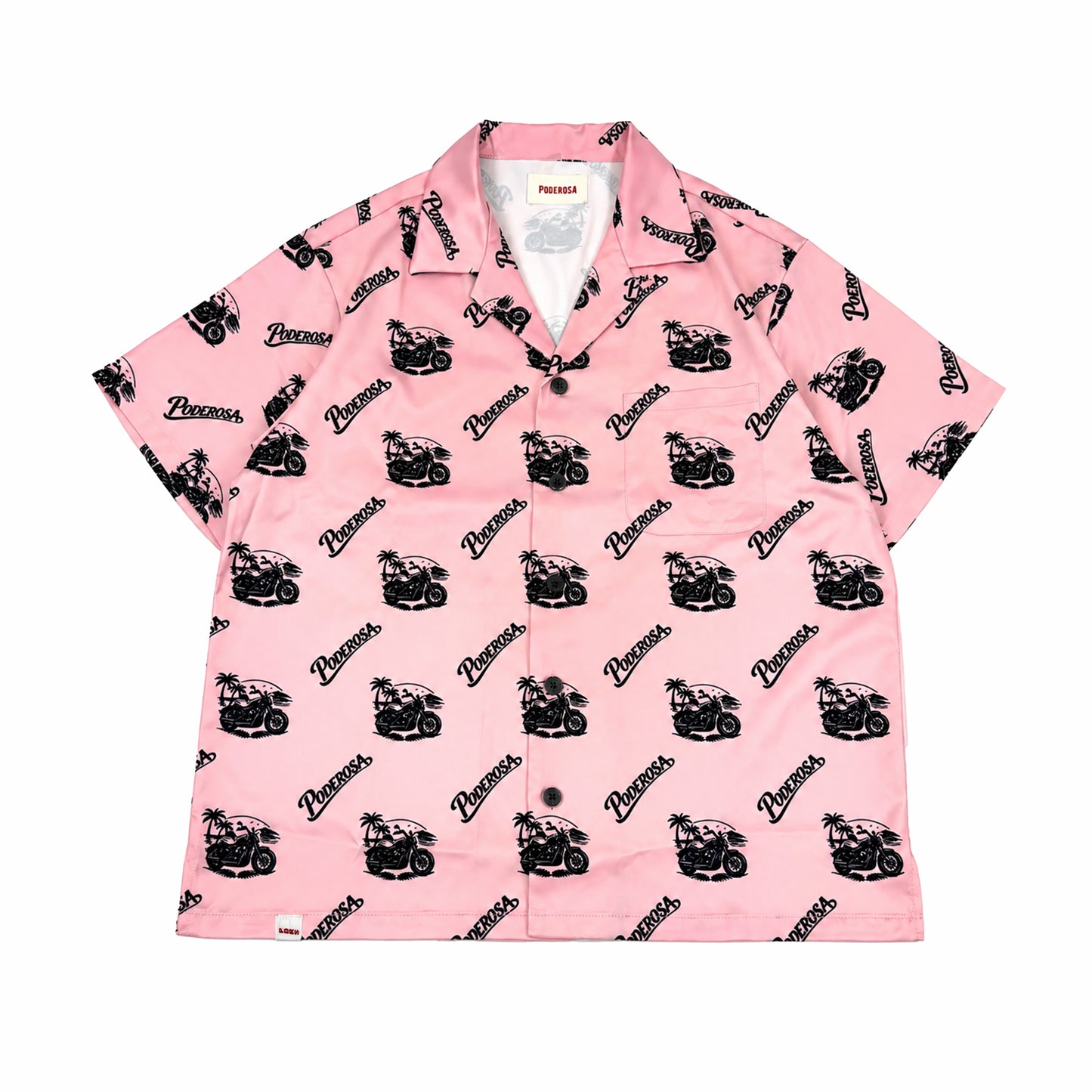 RESORT SATIN SHIRTS / PINK