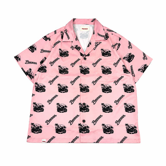 RESORT SATIN SHIRTS / PINK