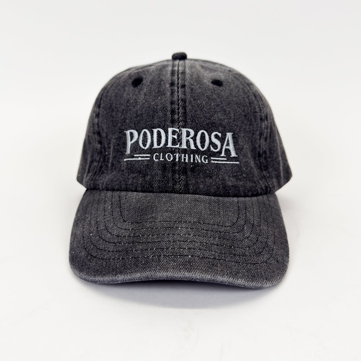 PODEROSA THINGS LOW CAP /WASH BLACK