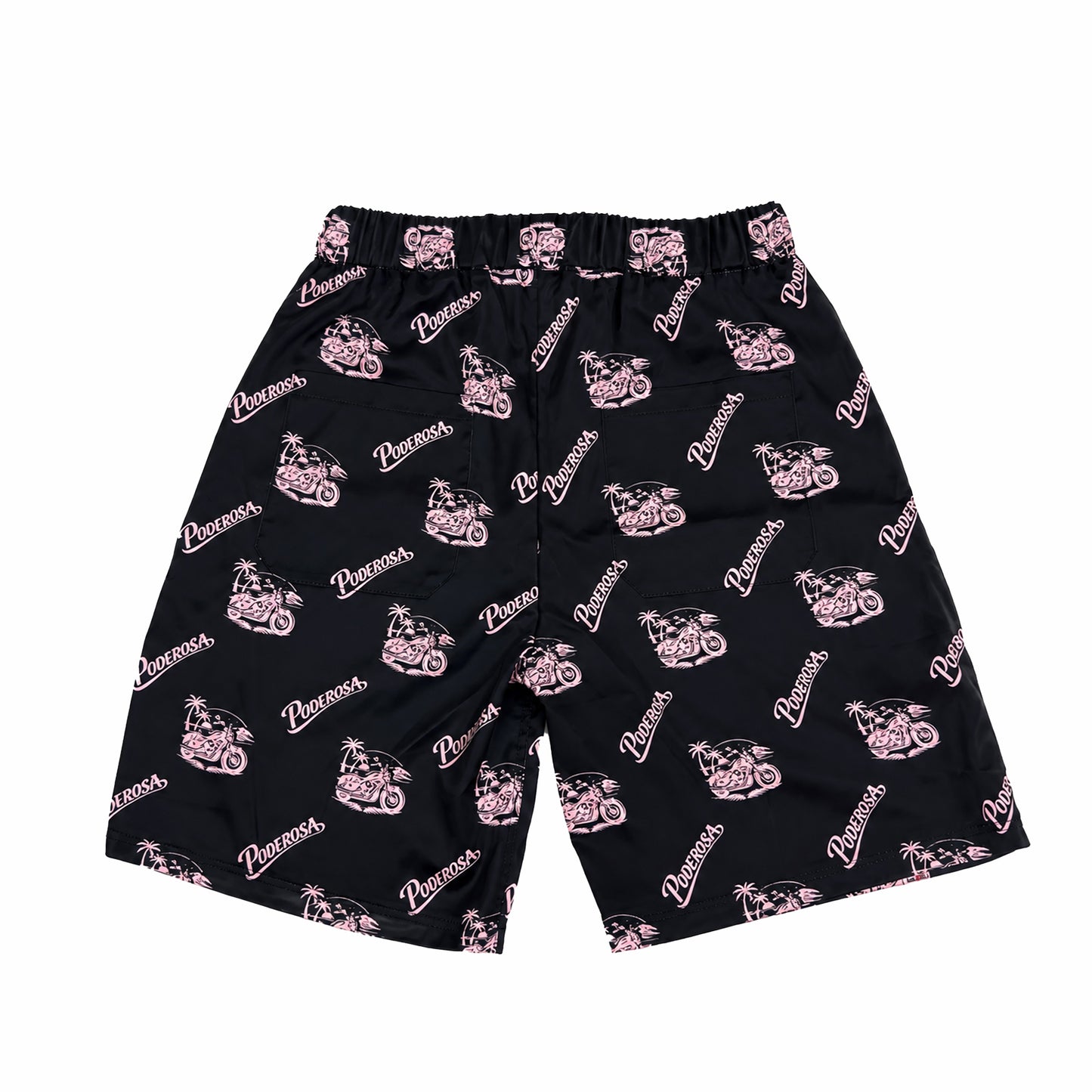 RESORT SATIN SHORTS / BLACK