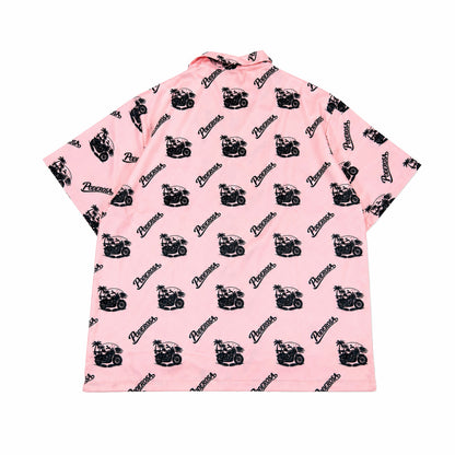 RESORT SATIN SHIRTS / PINK