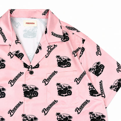 RESORT SATIN SHIRTS / PINK