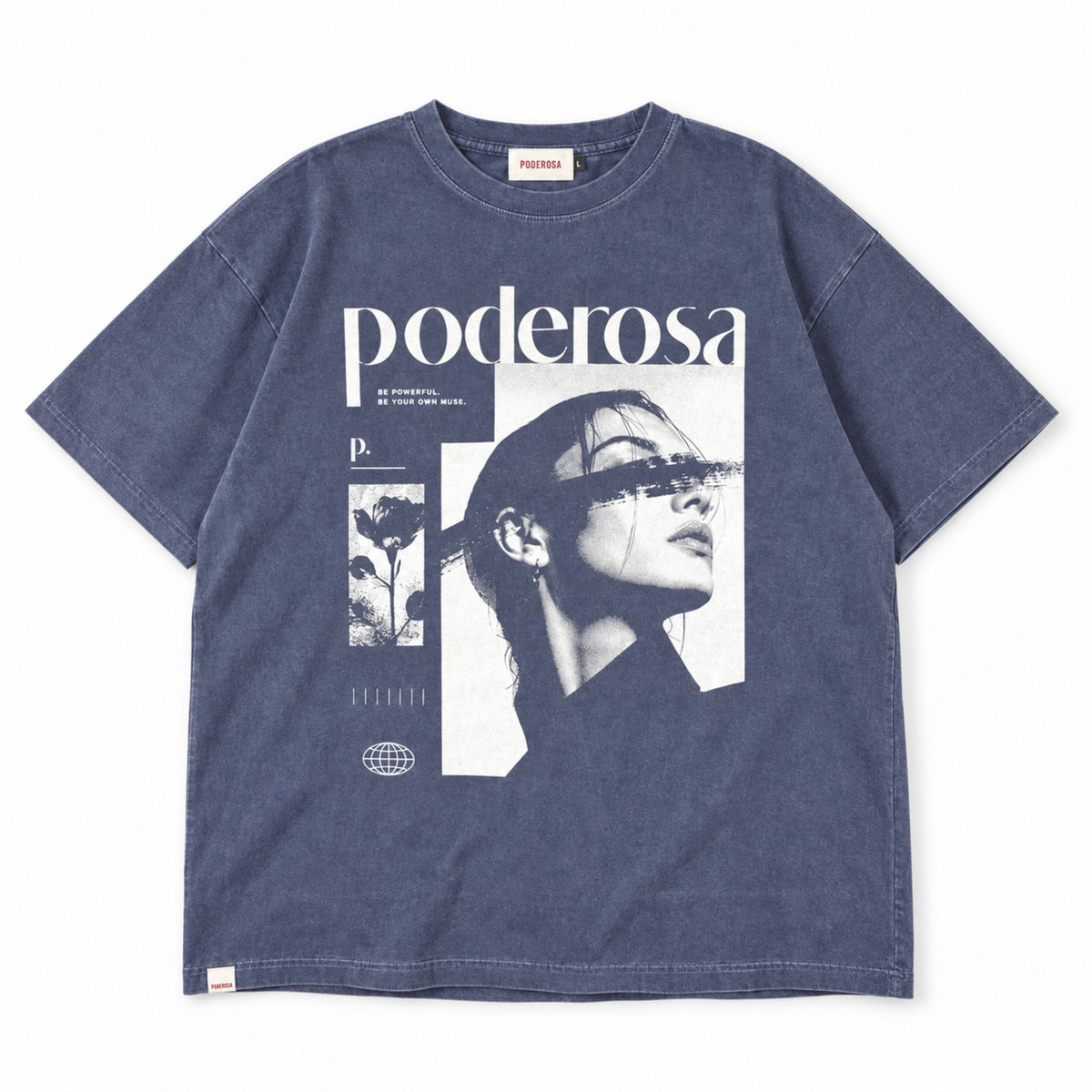 OWN MUSE WASH TEE / FADE BLUE