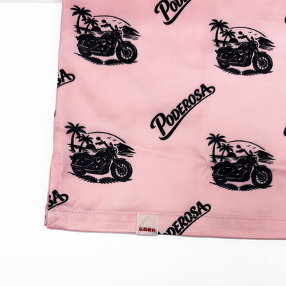 RESORT SATIN SHIRTS / PINK