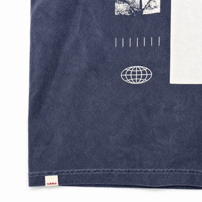 OWN MUSE WASH TEE / FADE BLUE