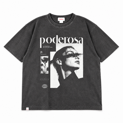 OWN MUSE WASH TEE / FADE BLACK