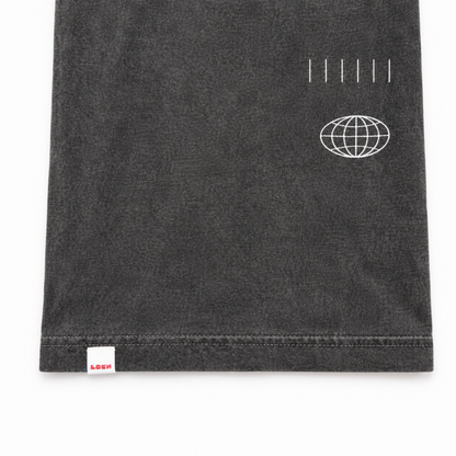 OWN MUSE WASH TEE / FADE BLACK