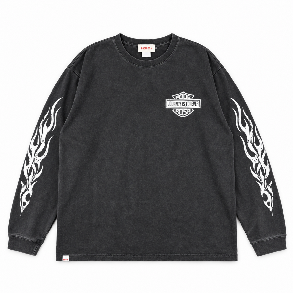 JOURNEY IS FOREVER WASH LONGSLEEVE / FADE BLACK
