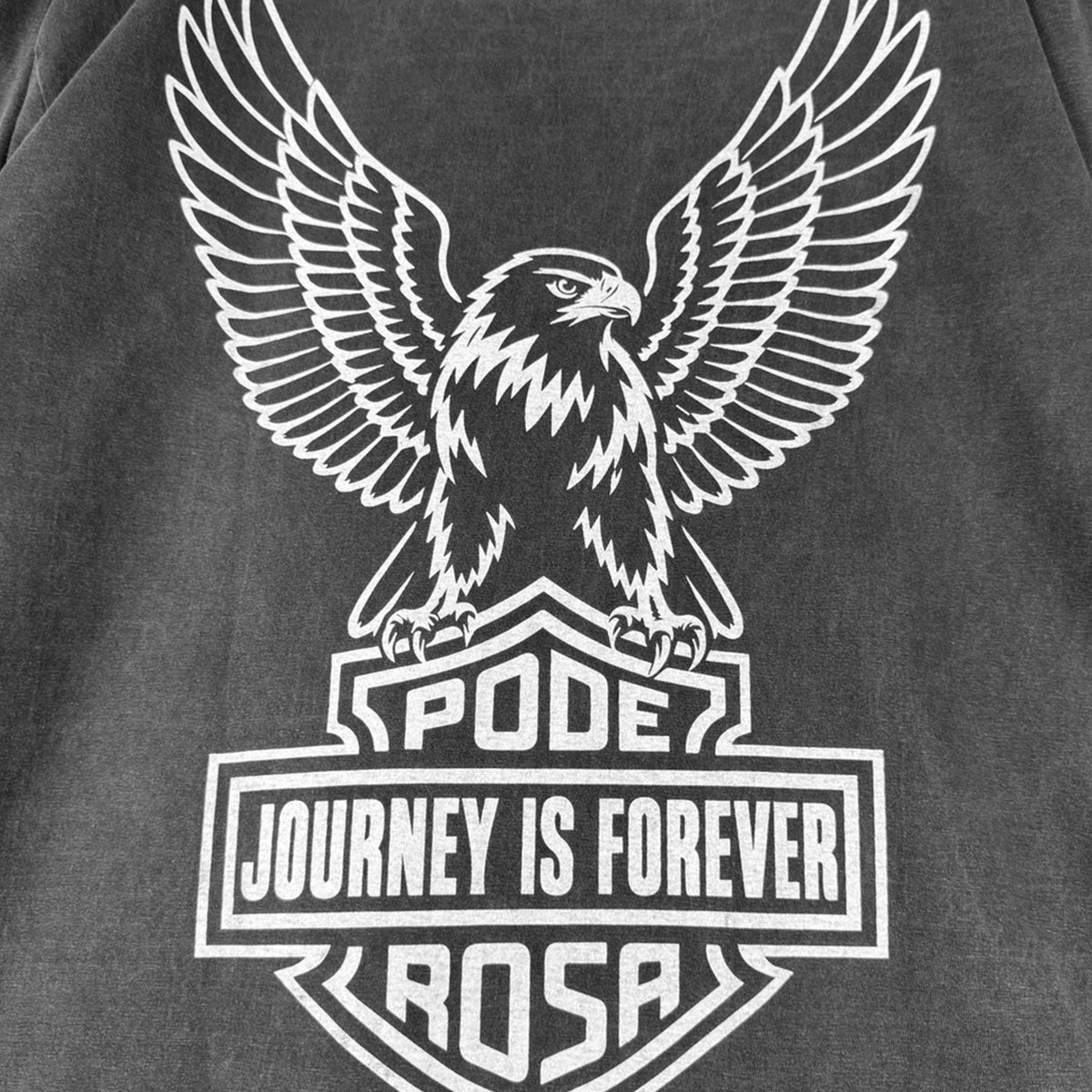 JOURNEY IS FOREVER WASH LONGSLEEVE / FADE BLACK