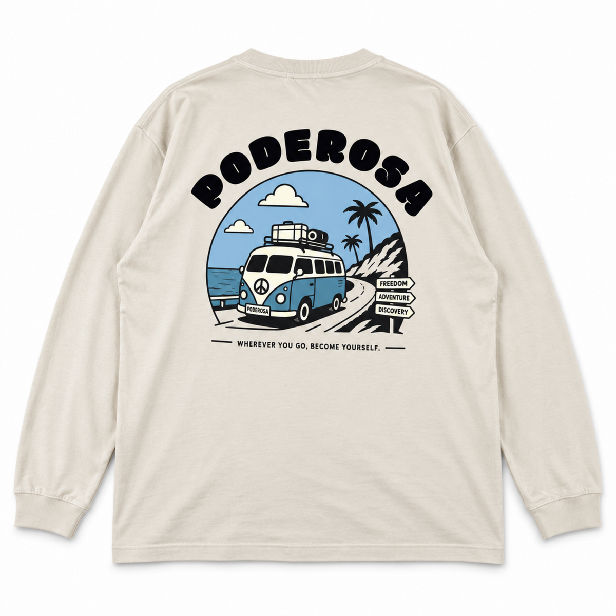 LOCAL JOURNEY L/S TEE / BEIGE
