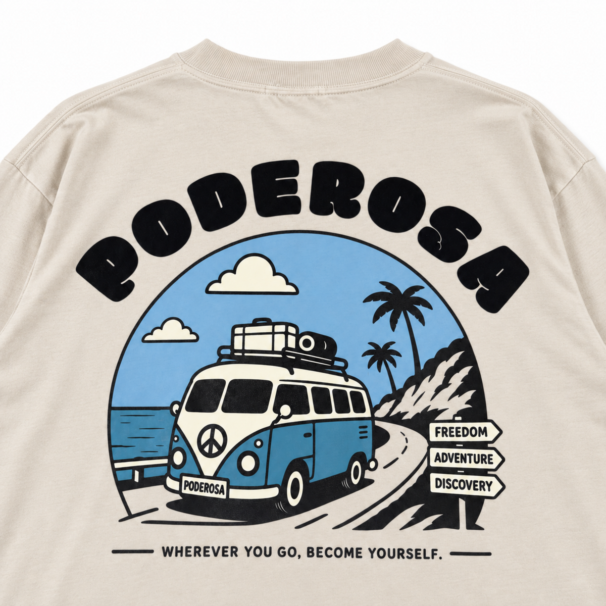 LOCAL JOURNEY L/S TEE / BEIGE