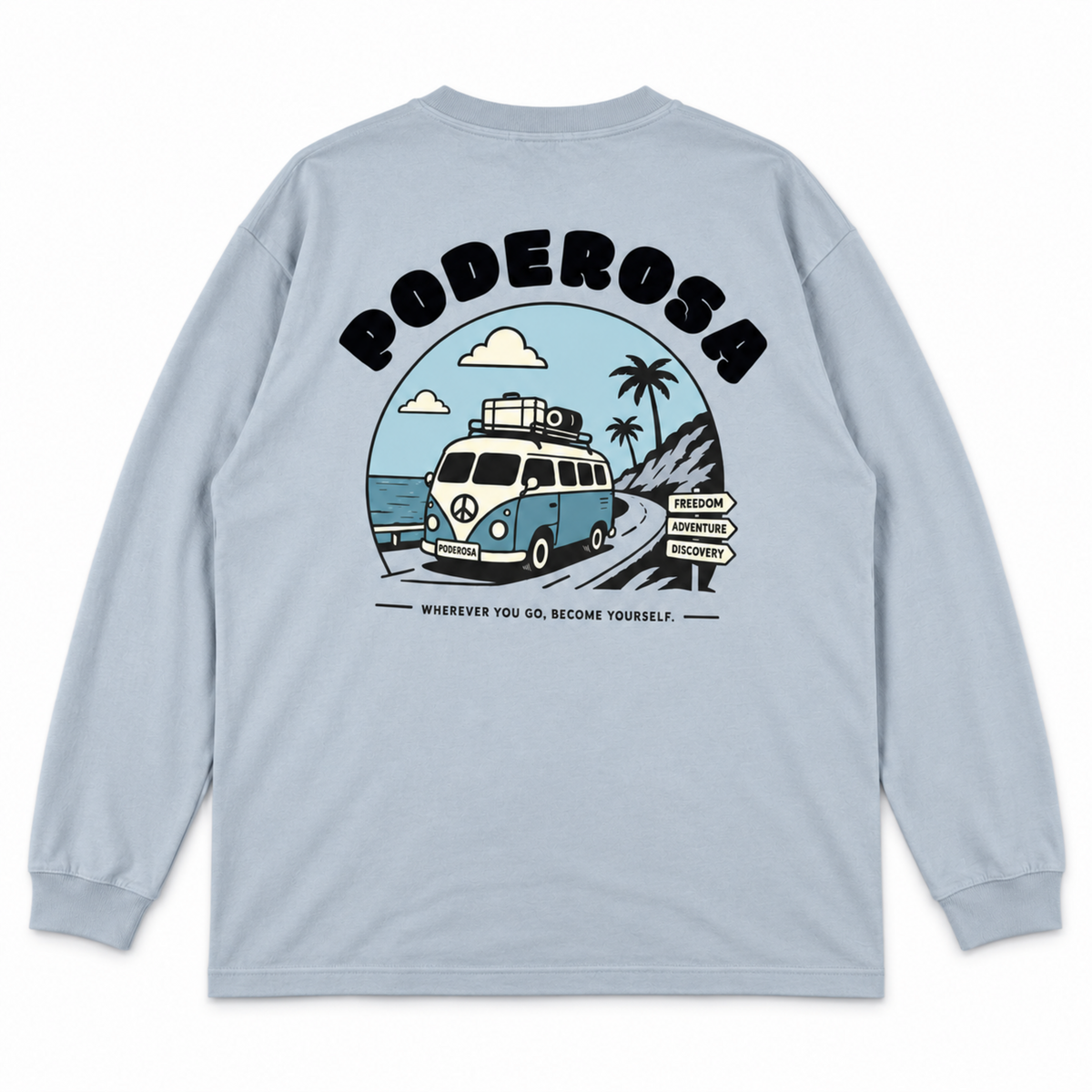 LOCAL JOURNEY L/S TEE / L.BLUE