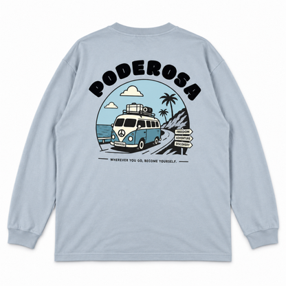 LOCAL JOURNEY L/S TEE / L.BLUE
