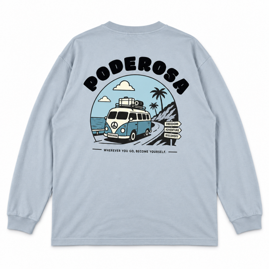 LOCAL JOURNEY L/S TEE / L.BLUE