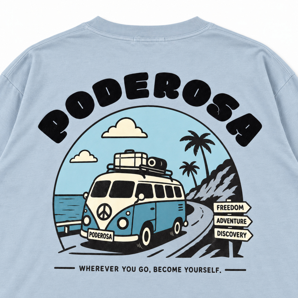 LOCAL JOURNEY L/S TEE / L.BLUE