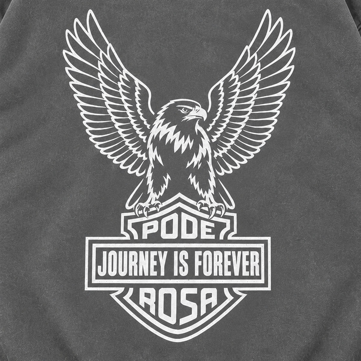 JOURNEY IS FOREVER WASH ZIP HOODIE / FADE GRAY