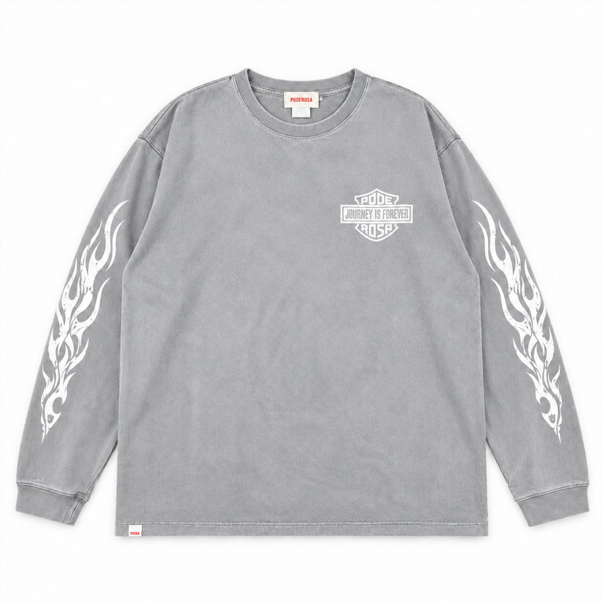 JOURNEY IS FOREVER WASH LONGSLEEVE / FADE GRAY
