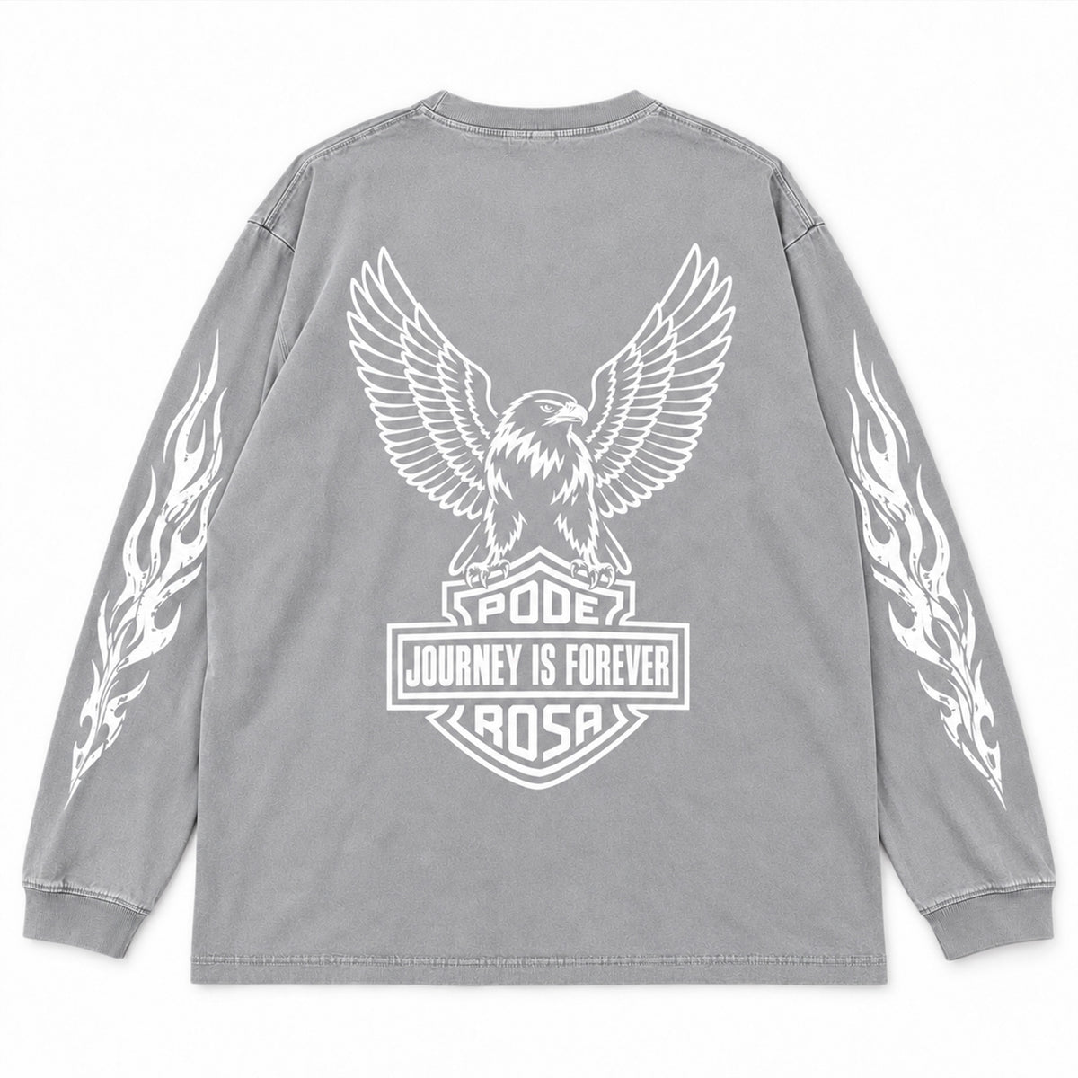 JOURNEY IS FOREVER WASH LONGSLEEVE / FADE GRAY