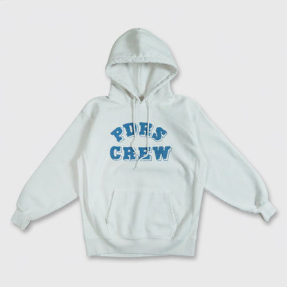 HEAVY WEIGHT CREW HOODIE / VANILLA WHITE