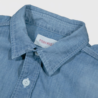U.S.NAVY CHAMBRAY BIG SHIRT / NAVY