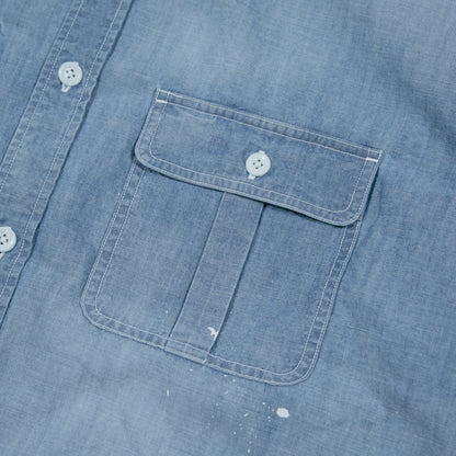 U.S.NAVY CHAMBRAY BIG SHIRT / NAVY