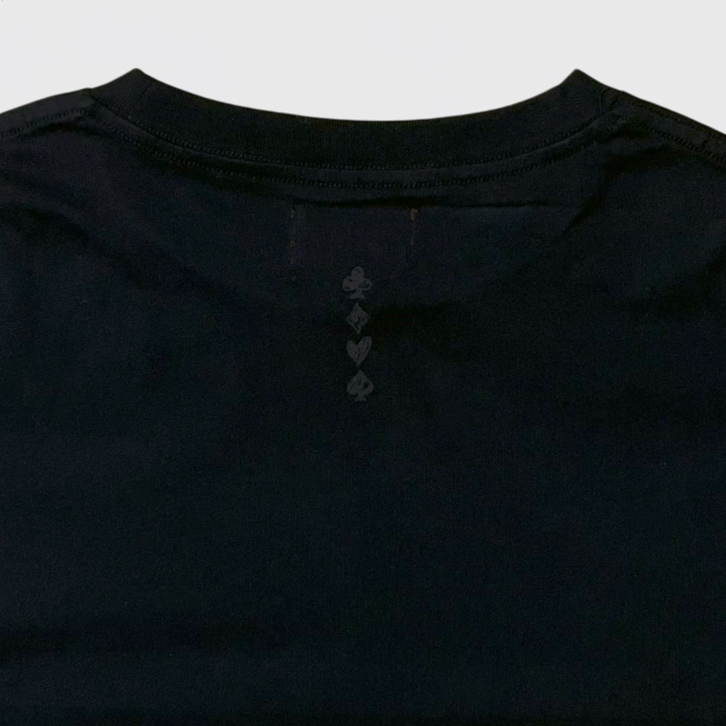 PODEROSA VELVET LOGO LS T-shirt / BLACK