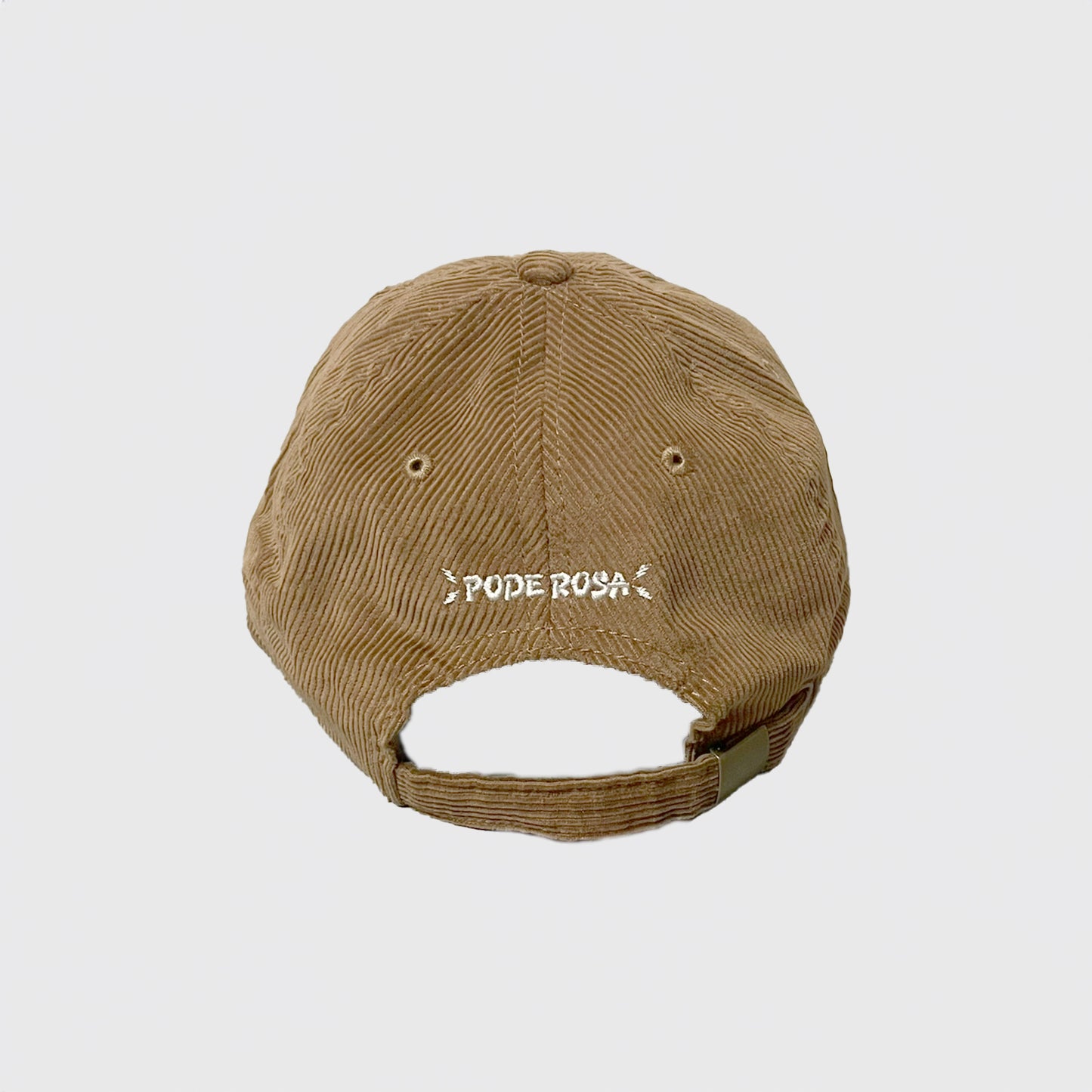 PODEROSA LOGO CORDUROY CAP / MOCHA