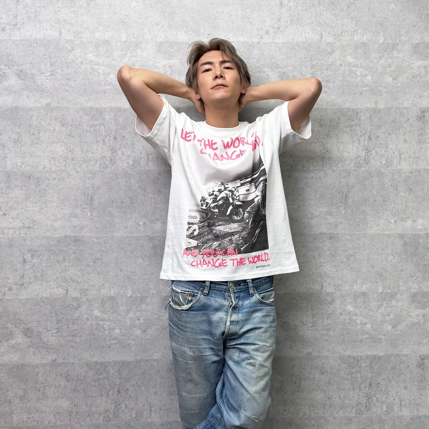 ART PHOTOGRAPH T-shirt / PINK